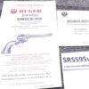 1995 Ruger Instruction Manual & Registration for New Model Single Six, & Convert