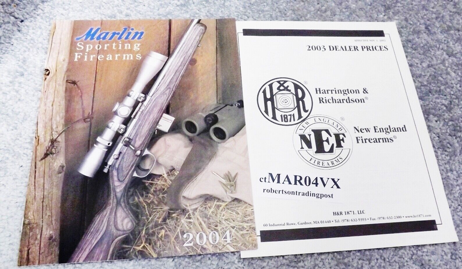 2004 Marlin Firearms Co. Factory Catalog North Haven Pre Remington VG-Exc