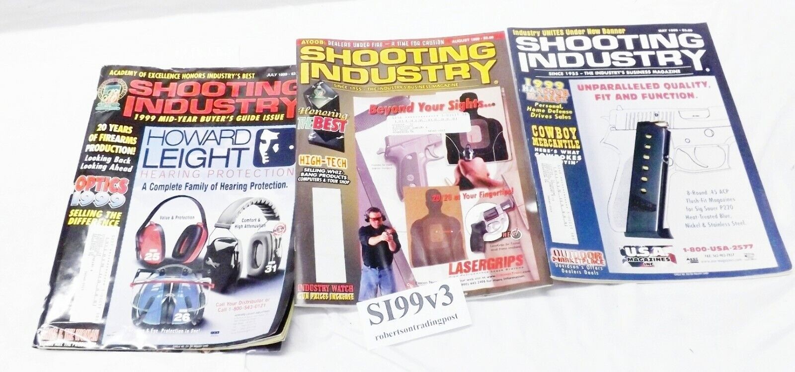 3 Different Shooting Industry Magazines 1999 VG to Exc $6 Each Free Ship