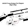 Akkar Charles Daly 28 ga Model 300 Pump Shotgun Shell Carrier Stripped 36 View - Image 9