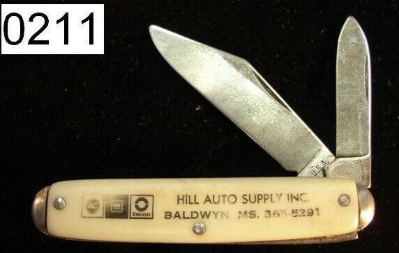 Baldwyn Mississippi Auto Parts Colonial Advertising Knife 1960s Very Good PK211