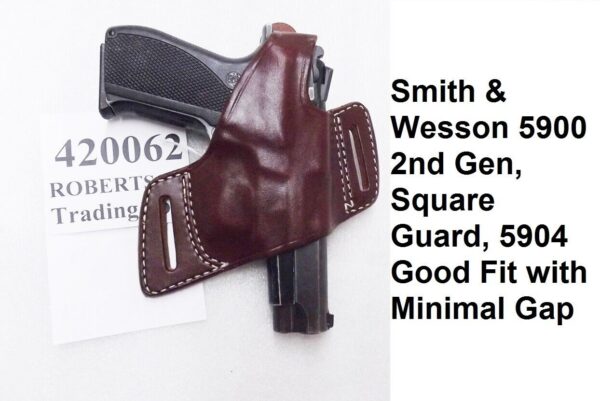 Black Widow type Leather Holster for Sig P S&W 59 5900 SD9 Daewoo HK P2000 - Image 16