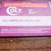 Colt All American model 2000 Pistol Instruction Manual 1992 Excellent
