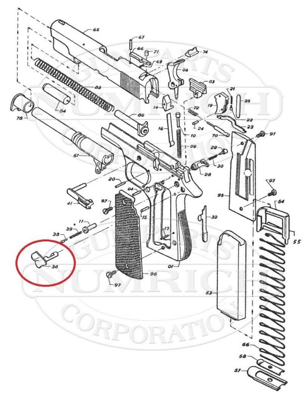 Factory Safety Lever for Star Pistols models BM, BKM, BKS, BS, B, Super B VG - Image 8