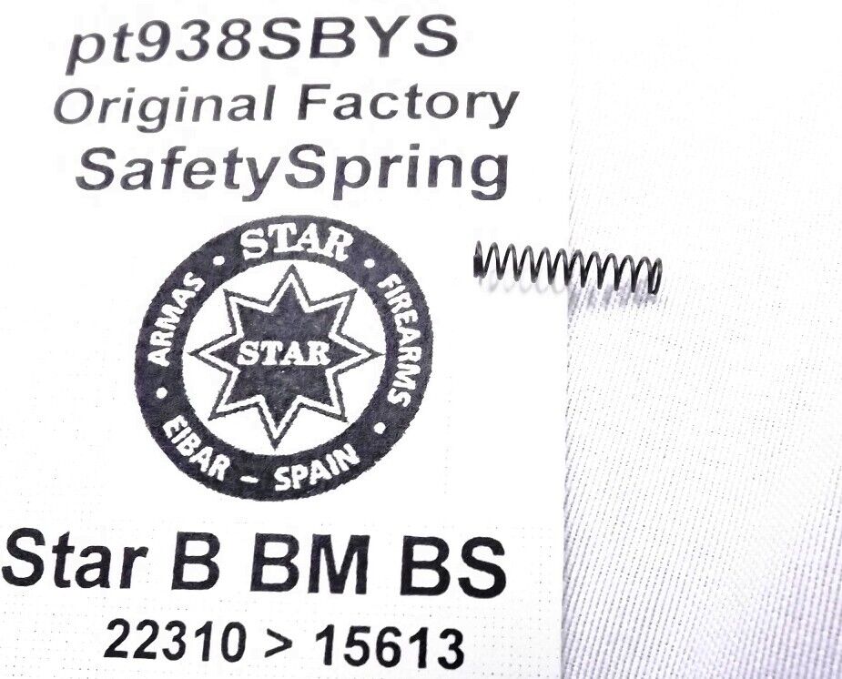 Factory Safety Spring for Star Pistols models BM, BKM, BKS, BS, B, Super B