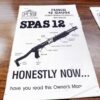Franchi SPAS 12 FIE Owners Instruction Manual Felix Gun Shop Xerox Reprint VG - Image 3