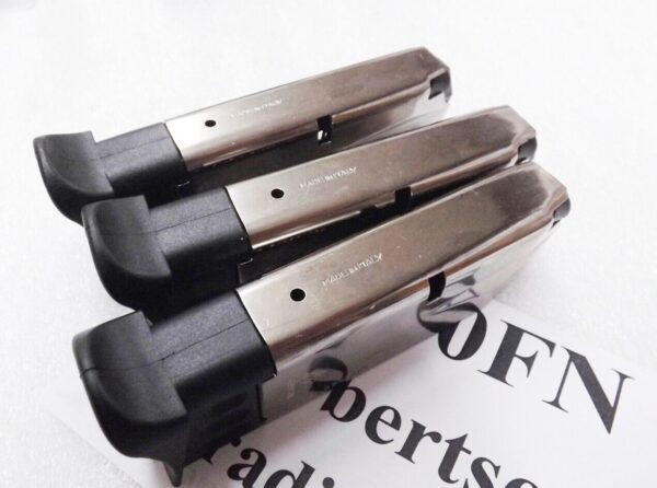 Mec-Gar 10 Shot Magazines fit S&W 9mm 469 669 6904 6906 Nickel Finger Rest - Image 5