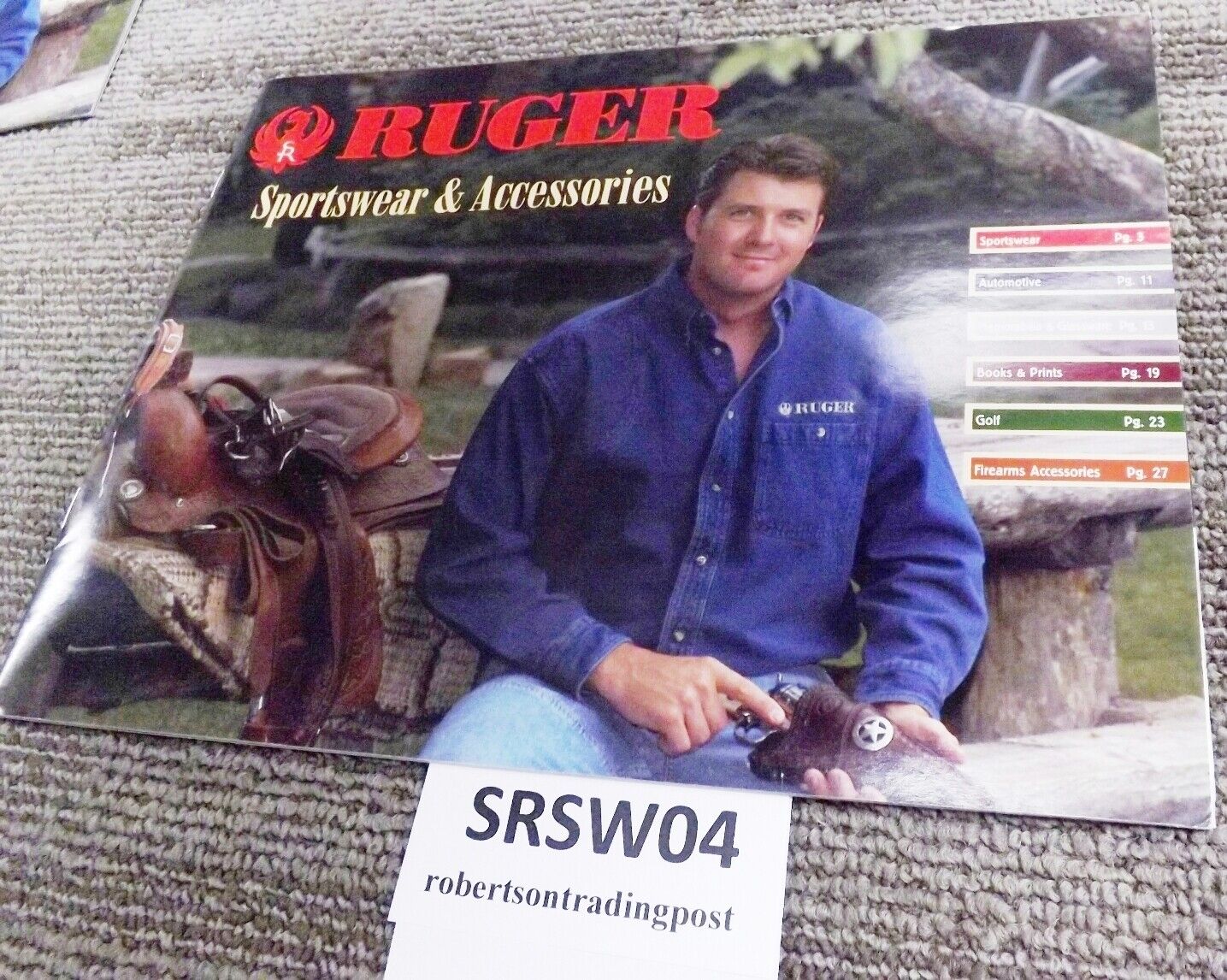 Ruger 2004 Sportswear & Accessories Catalog 35 Pages Color 8 1/2x11 New Cond