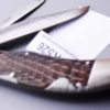 Shapleigh Hardware 2 Blade Folding Hunter Knife ca 1940 B387 Handle Repairs - Image 7
