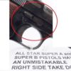 Star Super B A 9mm Slide Assembly w Extractor No Barrel No Sights No FP No LCI - Image 12
