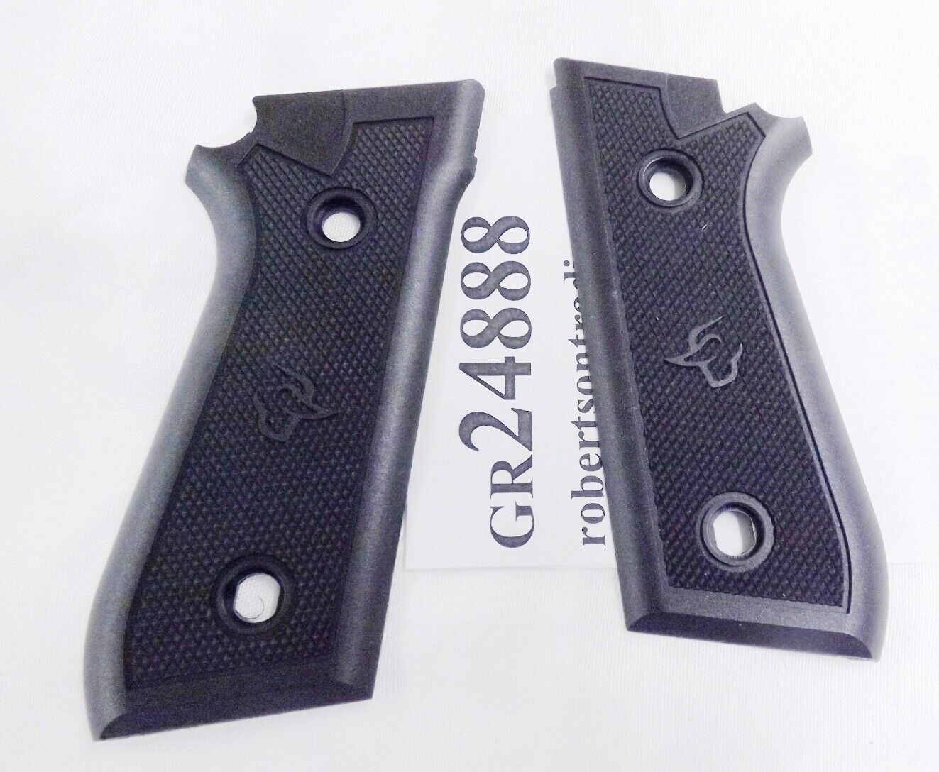 Taurus Factory Grips for PT92 PT96 Semi Auto Pistols Black Rubber Panels 1002488