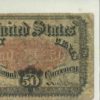 US 1875 Fractional 50 cent Currency Note Reconstruction Era Very Good Condition - Image 6