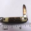USA Colonial Novelty Jack Knife Florida 1950s Inlaid Handle Mini Keychain 1.5 in