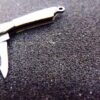 est 1930s German Miniature Fob 1 Blade Pocket Knife Mother of Pearl Exc - Image 5