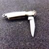 est 1930s German Miniature Fob 1 Blade Pocket Knife Mother of Pearl Exc - Image 6