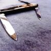 1950s Krusius Brothers Senator Lobster type Pen Pocket Knife Horn Handles - Image 5