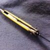 1979 Case 03244 Yellow Handle 2 Blade Pen Pocket Knife with Fob Loop - Image 7