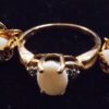 1980s Leer Gem Ltd. Opal Earrings and Ring Set 10K Size 7 - Image 11