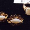 1980s Leer Gem Ltd. Opal Earrings and Ring Set 10K Size 7 - Image 4