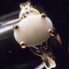 1980s Leer Gem Ltd. Opal Earrings and Ring Set 10K Size 7 - Image 7