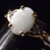 1980s Leer Gem Ltd. Opal Earrings and Ring Set 10K Size 7 - Image 8
