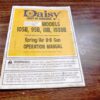 1981 Factory Daisy Manual for 95B 105B IIIB 1938B Air Rifles BB Guns VG