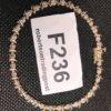 1990s Ladies 1/2 Carat 35 Diamond Tennis Bracelet 10K YG 4.50 grams 7 inch Exc