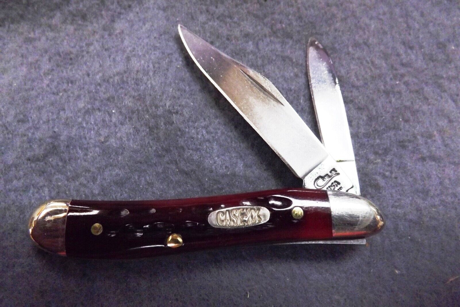 1996 Case 6220 SS Stainless Peanut Bone Handled Mini Jack Pocket Knife Mint