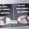 1996 Magnum Research Desert Eagle Pistol Factory Catalog & Flyer 2 Documents