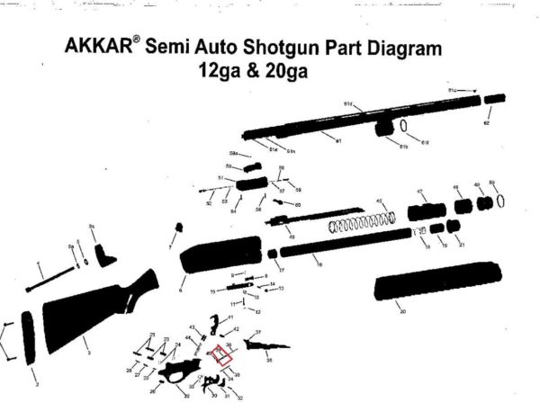 Akkar Charles Daly 300 Pump 600 Auto Carrier Dog Follower Spring View 39 - Image 5