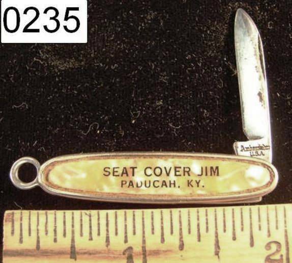 Ambassador Mini Knife Imitation Pearl Paducah Kentucky Advertiser 1950s PK235