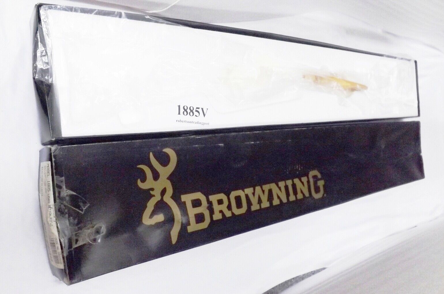 Browning 1885 Factory Rifle Box VG styro insert plastic bag barrel paper 1991