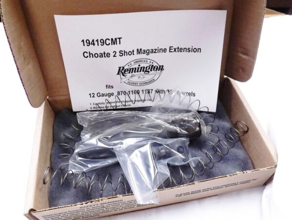 CMT Magazine Extension Kit +2 for 18 inch Barreled 12 gauge models 870 1100 All Steel Matte Blue New 19419 type Modification Required for Express, 887 & 11-87 - Image 14