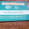Colt Match Target Rifles Instruction Manual 1996 Excellent 60 Pages Green Back