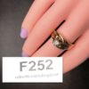 Eighties Ladies 1/4 Carat Solitaire Welded Set 14K Yellow Gold 6 size Estate Pc - Image 3