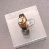 Eighties Ladies 1/4 Carat Solitaire Welded Set 14K Yellow Gold 6 size Estate Pc - Image 4