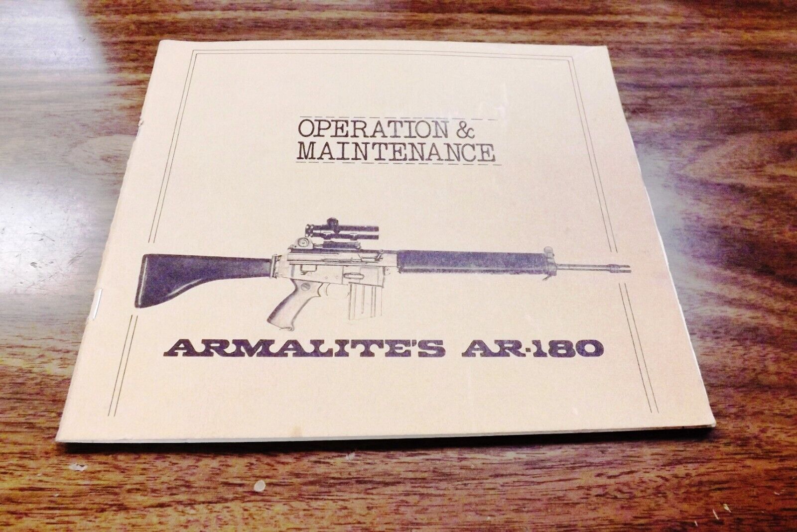 Factory Armalite Instruction Manual AR-180 Costa Mesa ca 1970 Excellent