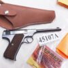 Hunter Co. Classic US Leather Holster 5 or 6 inch Auto Pistols 1970s style 45107 - Image 10