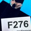 Ladies 1 Ct Sapphire Pear Solitaire  8 Diamonds 2.8 grams 10K YG 7 1/4 Ring Size - Image 3