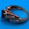 Ladies 1 Ct Sapphire Pear Solitaire  8 Diamonds 2.8 grams 10K YG 7 1/4 Ring Size - Image 7