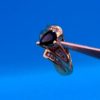 Ladies 1 Ct Sapphire Pear Solitaire  8 Diamonds 2.8 grams 10K YG 7 1/4 Ring Size - Image 10