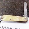 Utica Cutlery 1 Blade Miniature Jack Fob Pocket Knife Bowling Pin type 1940s