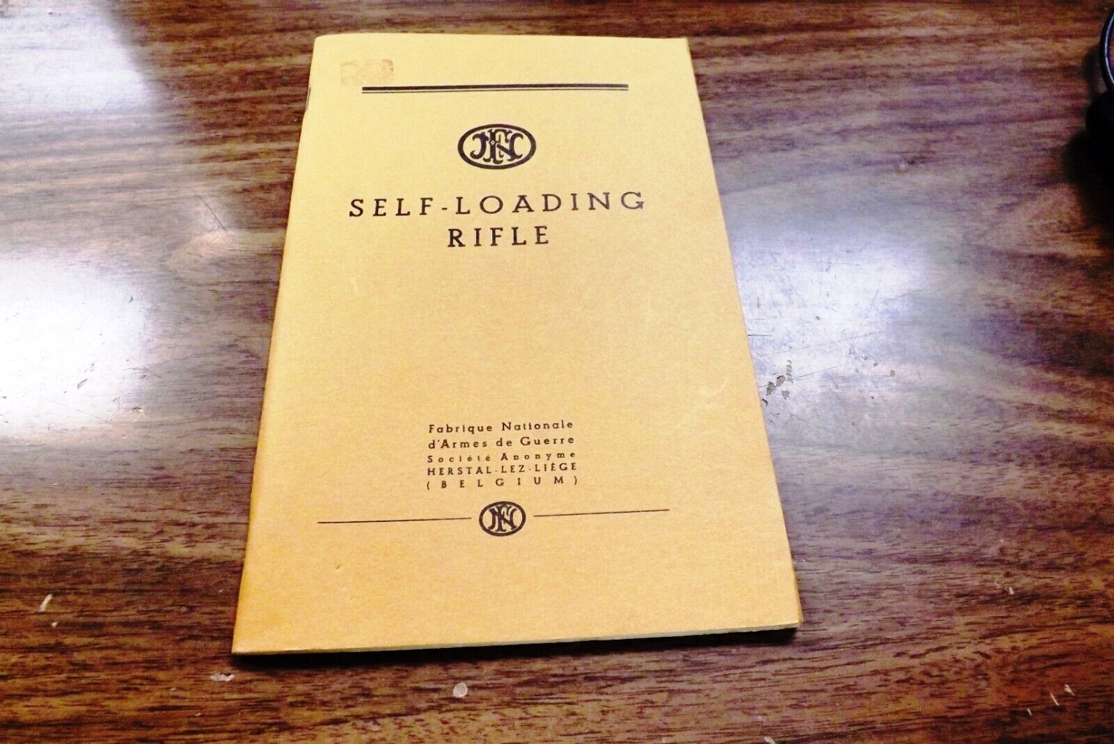 c 1970s FN SLR 1949 Model Self Loading Rifle Owners Manual 52 pg Excellent Cond