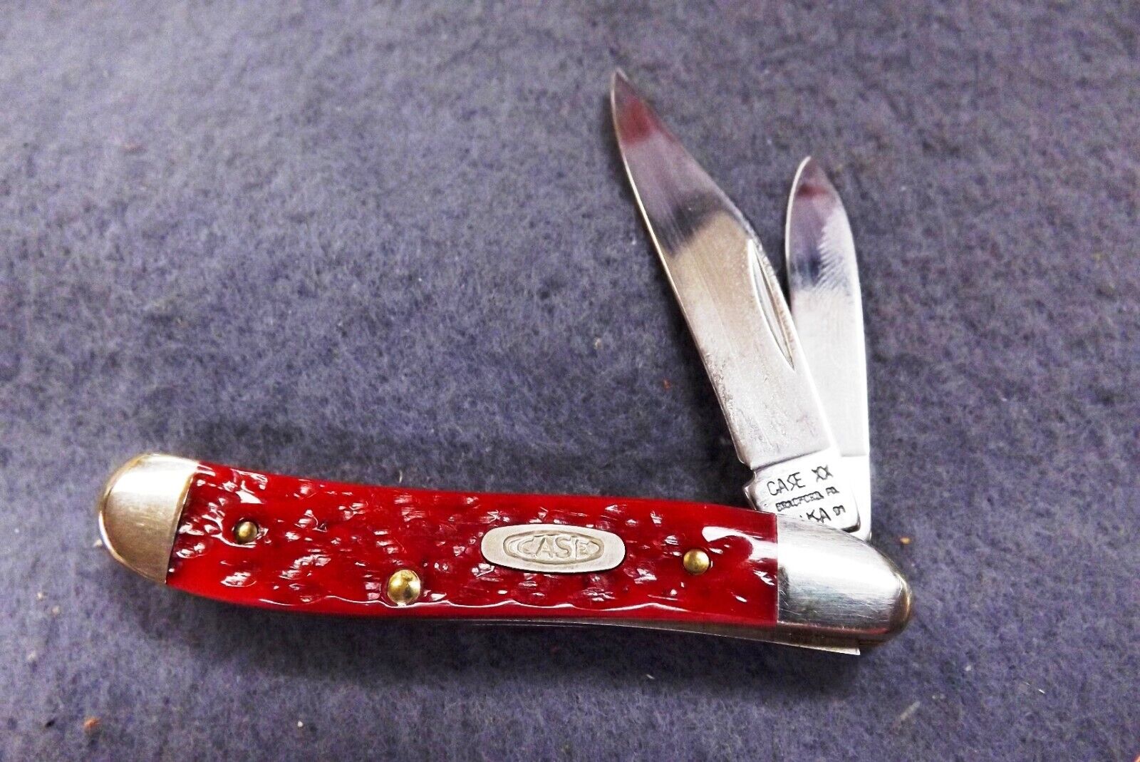 1991 Case 6220 SS Stainless Peanut Pink Bone Handle Mini Jack Pocket Knife Mint