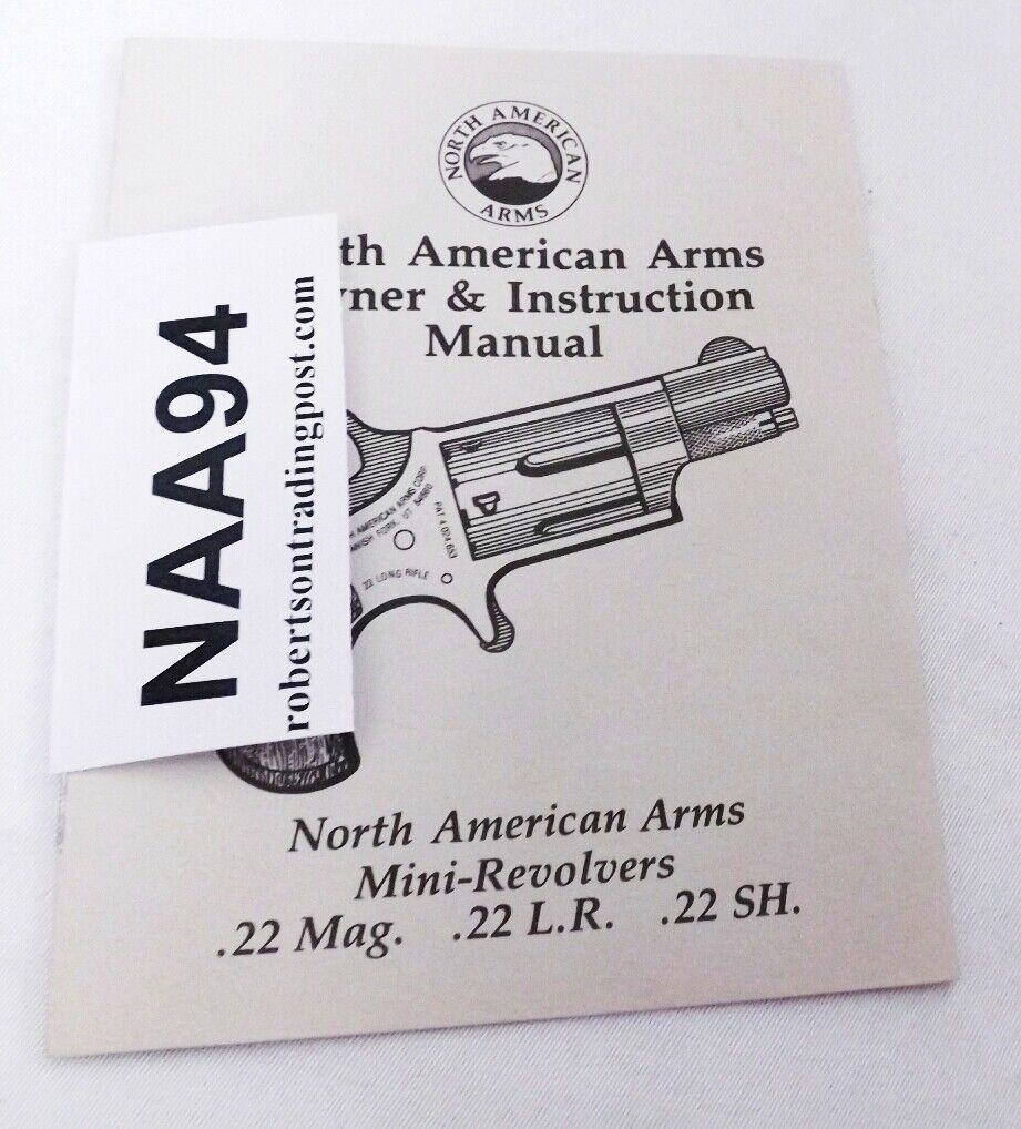 1994 or Older Spanish Fork North American Arms Instruction Manual Mini Revolver