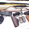22 Leather Cases Holsters Slings 1920s – 1980s Pistols Revolvers Rifles $4 ea