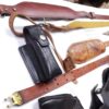 22 Leather Cases Holsters Slings 1920s – 1980s Pistols Revolvers Rifles $4 ea - Image 3