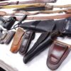 22 Leather Cases Holsters Slings 1920s – 1980s Pistols Revolvers Rifles $4 ea - Image 10