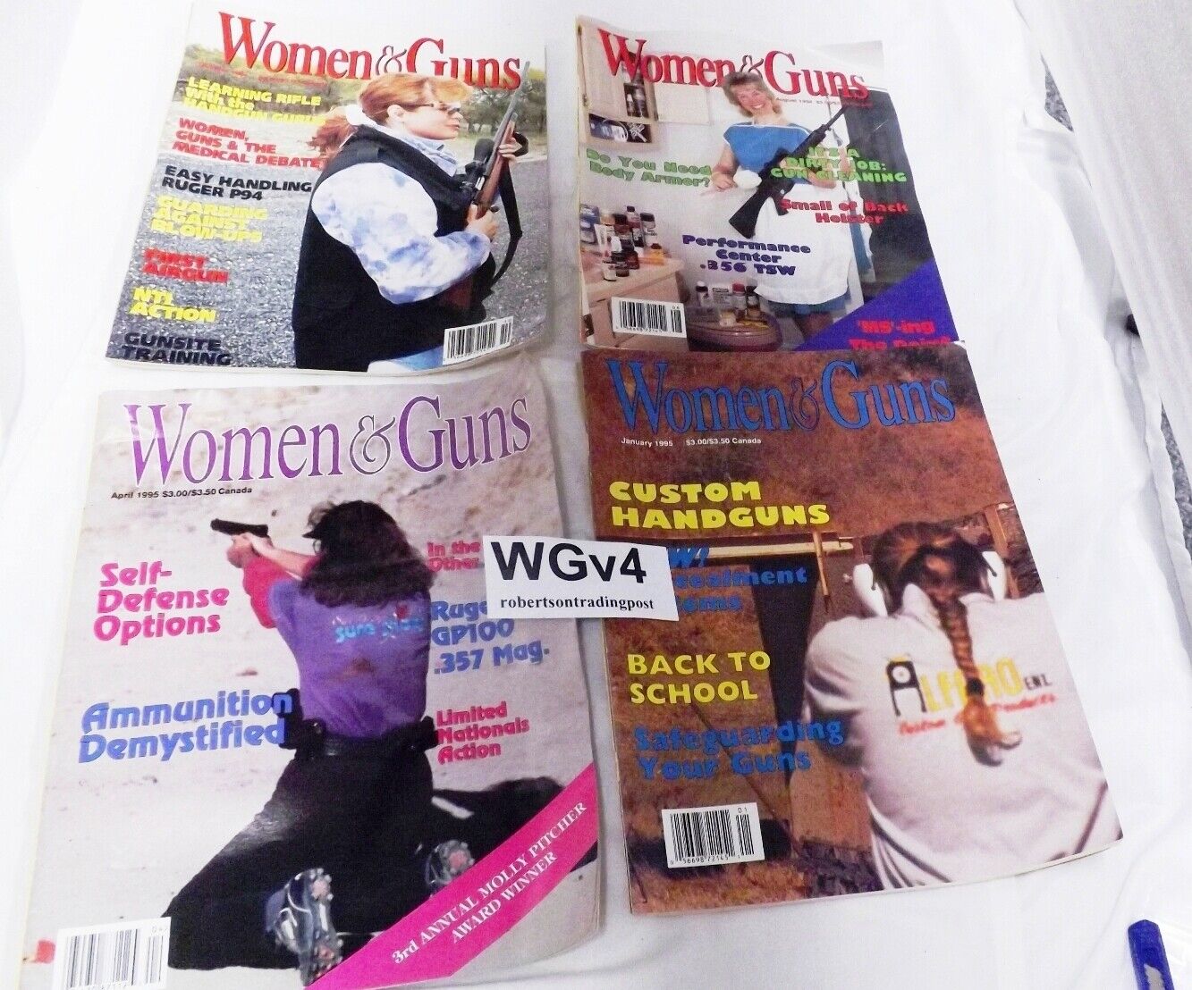 4 Different Women & Guns Magazine 1994-95 2nd Amendment Foundation $3.75 each