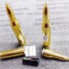 50 Cal Car Tridge 9 LED Flashlight Extra White 9 Bulb 3 AA Included Gold - Image 4